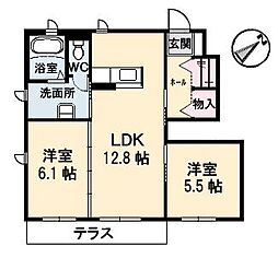 間取図画像 2LDK