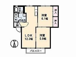 間取図画像 2LDK