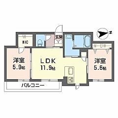 物件の間取り