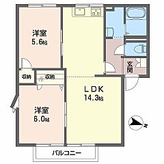 物件の間取り