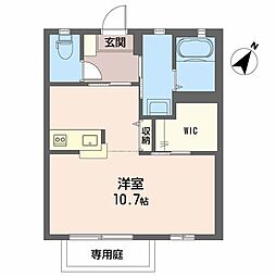シャーメゾンI・T ワンルームの間取図画像