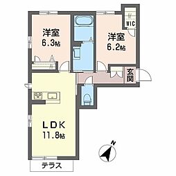 間取図画像 2LDK