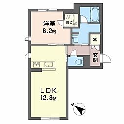 間取図画像 1LDK