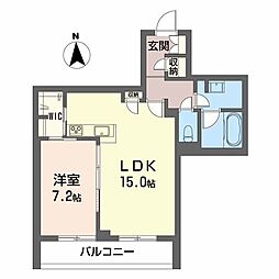 ベレオ　ラ・カシータ 205 2階1LDKの間取り
