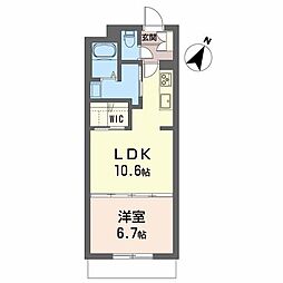 BEREOGut 1LDKの間取図画像