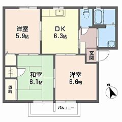物件の間取り