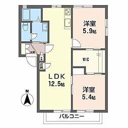 間取図画像 2LDK