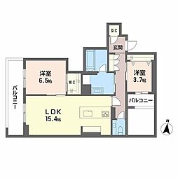 間取図画像 2LDK