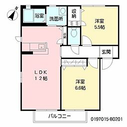 間取図画像 2LDK