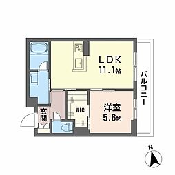 間取図画像 1LDK