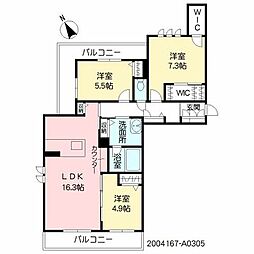 間取図画像 3LDK