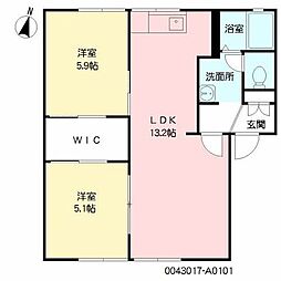 間取図画像 2LDK