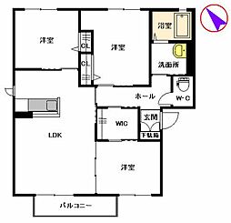 エステートSAKURAR 3LDKの間取図画像