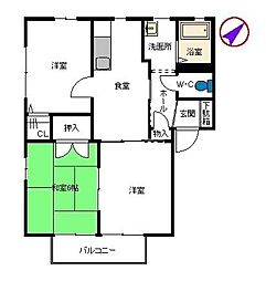 レーベンSK 3DKの間取図画像