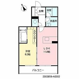シャーメゾン水前寺イーストコート 1LDKの間取図画像
