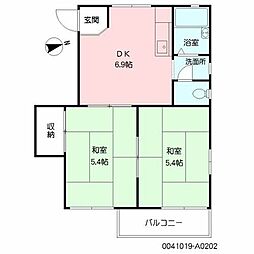 間取図画像 2DK