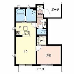 シャーメゾン和1 1LDKの間取図画像