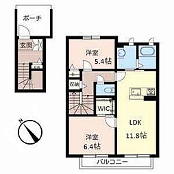 シャーメゾン和2 2LDKの間取図画像