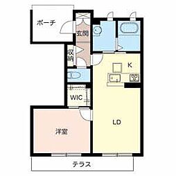 シャーメゾン和2 1LDKの間取図画像