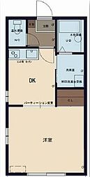 ディアスサーティーテン 1DKの間取図画像