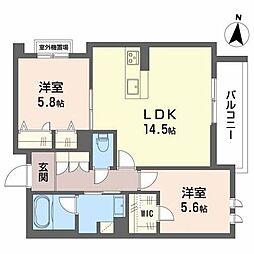 NTメゾン3 2LDKの間取図画像