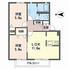 物件の間取り