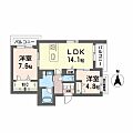シャーメゾン竹田2階15.5万円