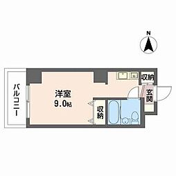 サンライズ ワンルームの間取図画像