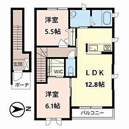 ソフィア 2LDKの間取図画像