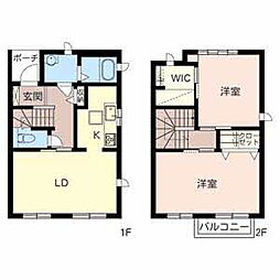 シャルマンソレイユ 2LDKの間取図画像