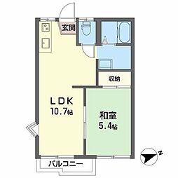間取図画像 1LDK