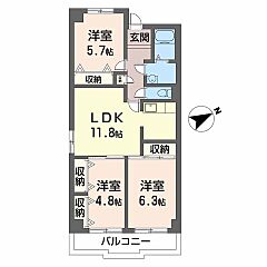 物件の間取り