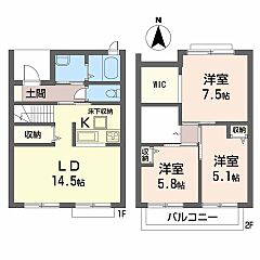 物件の間取り