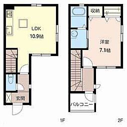 グランバリエ樋ノ口 1LDKの間取図画像