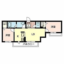間取図画像 2LDK