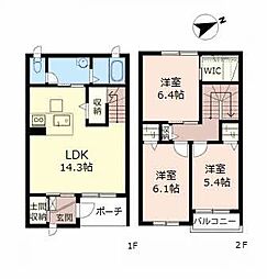 VIOLA日吉台 3LDKの間取図画像