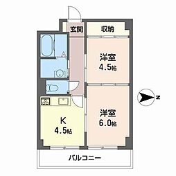 和幸ビル 2Kの間取図画像