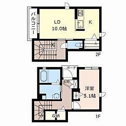 シャーメゾンさくら 1LDKの間取図画像