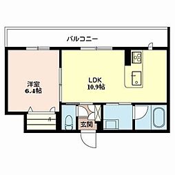 ガーデンコート淡海 1LDKの間取図画像