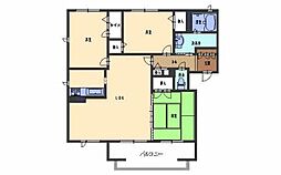 レスポワール南草津 3LDKの間取図画像