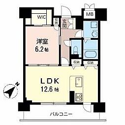 MAST真田山 1LDKの間取図画像