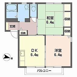 間取図画像 2DK