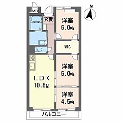 物件の間取り