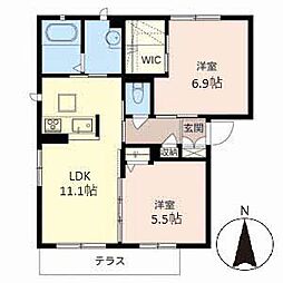ALTIPLANO 2LDKの間取図画像