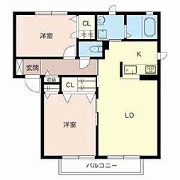 間取図画像 2LDK