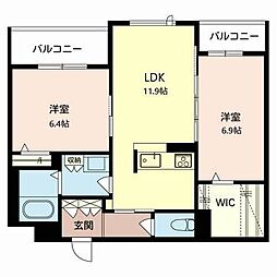 VinculumAK 2LDKの間取図画像