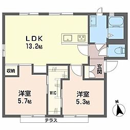間取図画像 2LDK