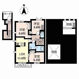 シェ・ラ・メール 3LDKの間取図画像