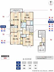 とみや 3LDKの間取図画像