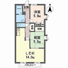 物件の間取り